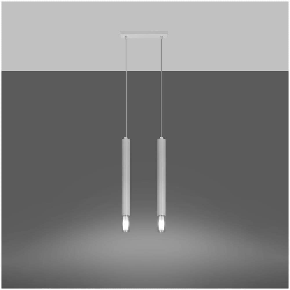 Lampada A Sospensione In Metallo Wezyr 2 Sollux Bianco 1200x60x300 Mm Metallo - Foto 11