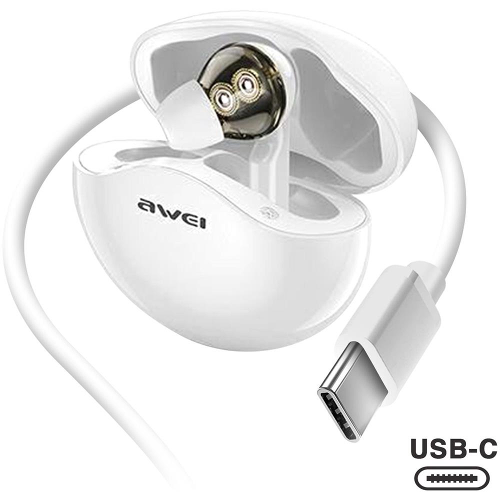 Auricolari Tws T12b Awei, Gaming Bluetooth 5.3 Comandi Touch Custodia Ricarica - Foto 5