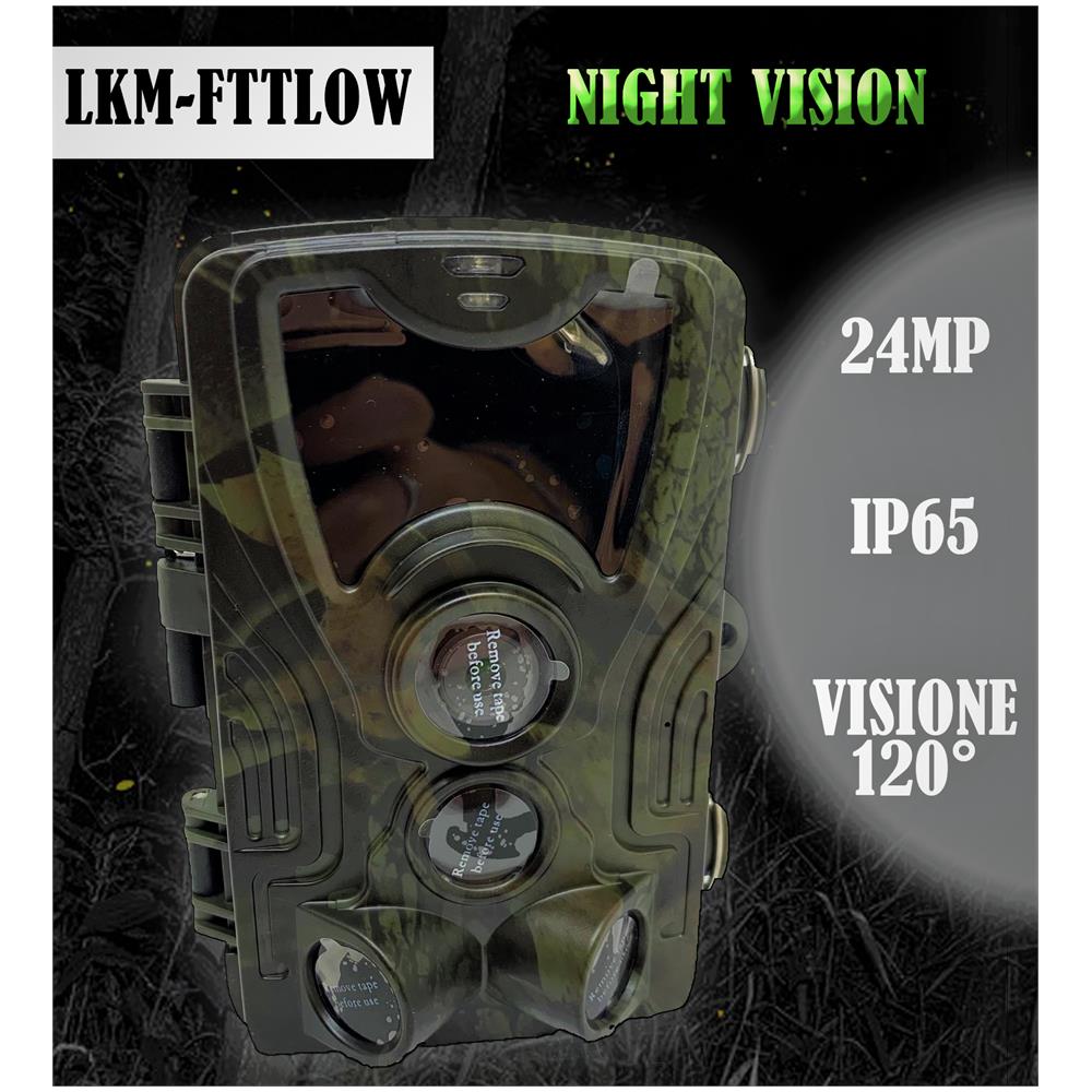 Fototrappola Pir Infrarossi Con Risoluzione A 24 Megapixel - Foto 1