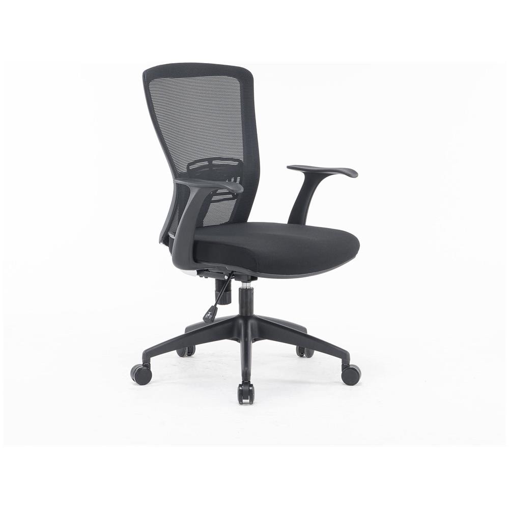 Sedia Da Ufficio Devonport, Poltrona Operativa A Rete Con Braccioli, Seduta Ergonomica Da Ufficio, 60x64h98/108 Cm, Nero - Foto 2