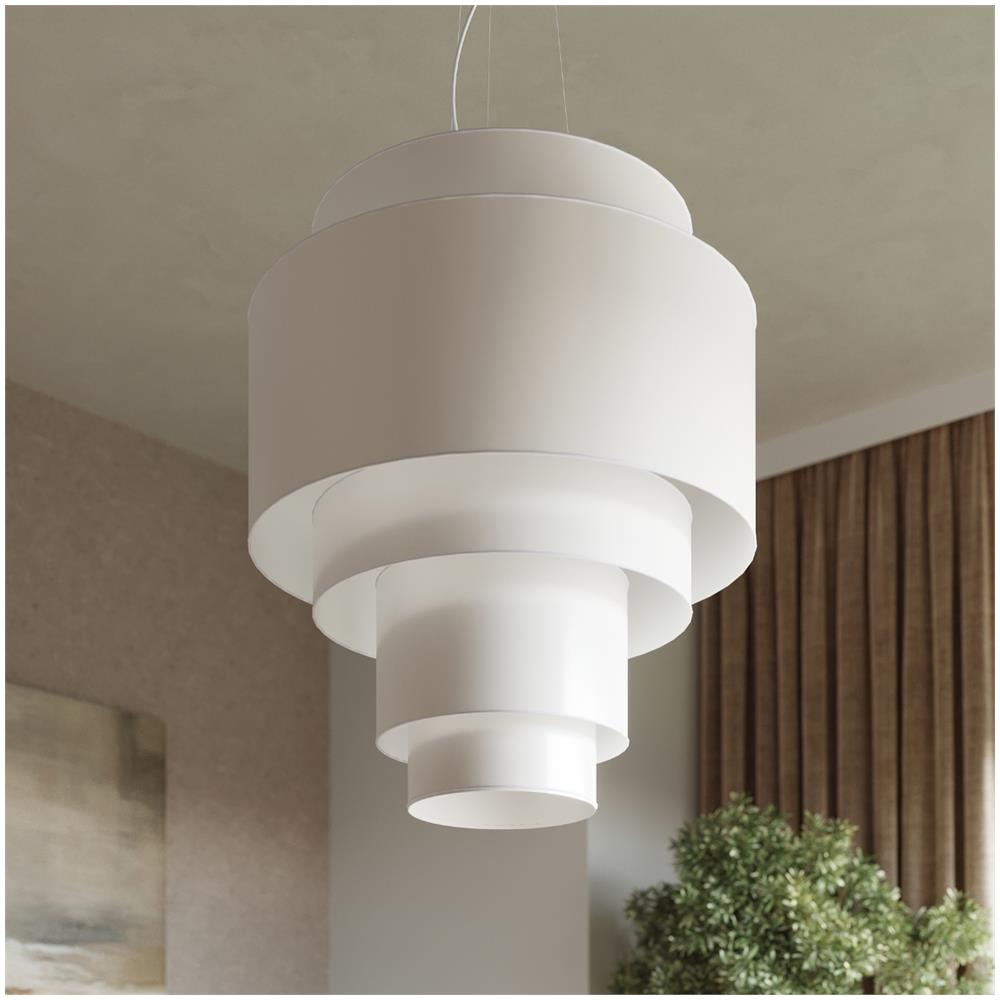 Lampadario Reflexion 80 Bianco Sl. 0832 - Minimalista Lampadario Bianco 180x80x80 Cm - Foto 1