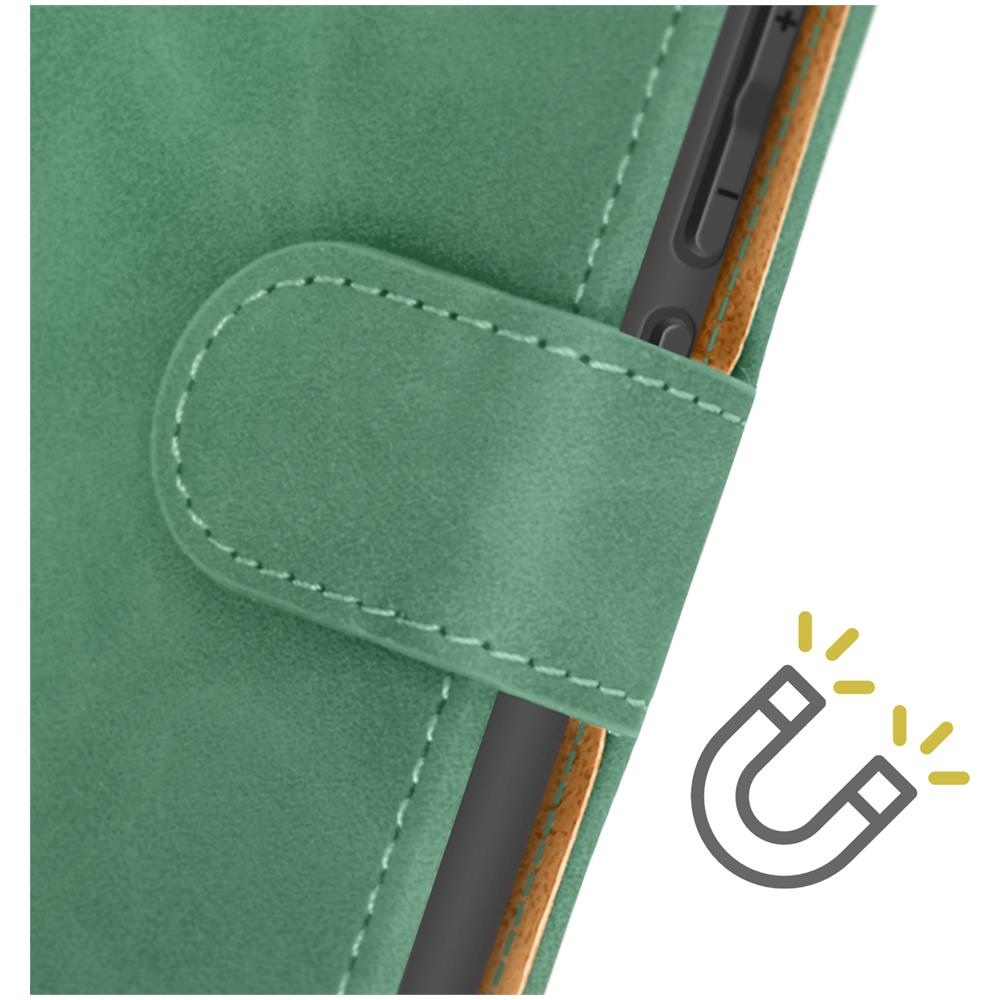 Custodia Per Honor 90 Copertina Portafoglio Funzione Supporto Cinturino Verde - Foto 2