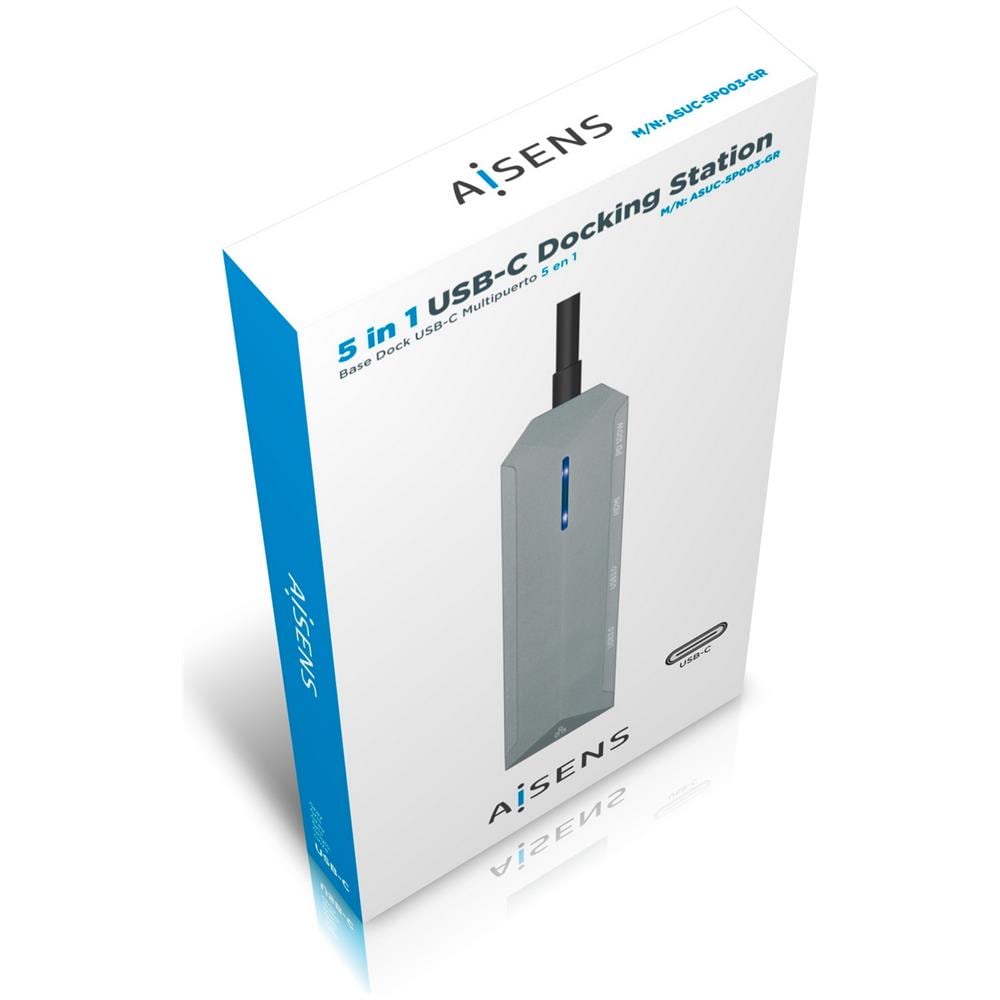 ASUC-5P003-GR replicatore di porte e docking station per laptop Cablato USB 3.2 Gen 1 (3.1 Gen 1) Type-C Grigio - Foto 6