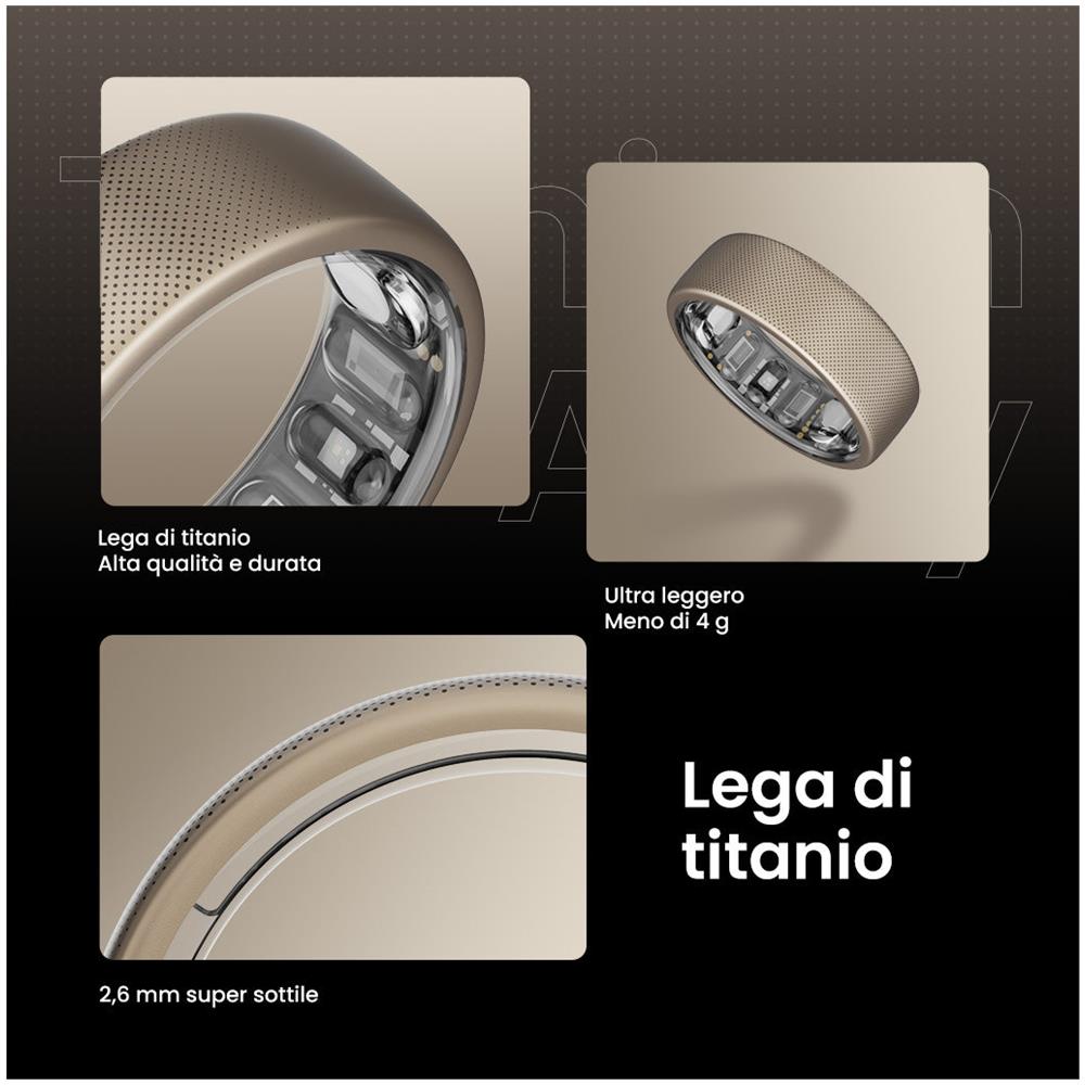 Anello Smart Helio Taglia 10 con Monitoraggio del Sonno e della Frequenza Cardiaca Resistenza all'Acqua 10 ATM - Foto 8