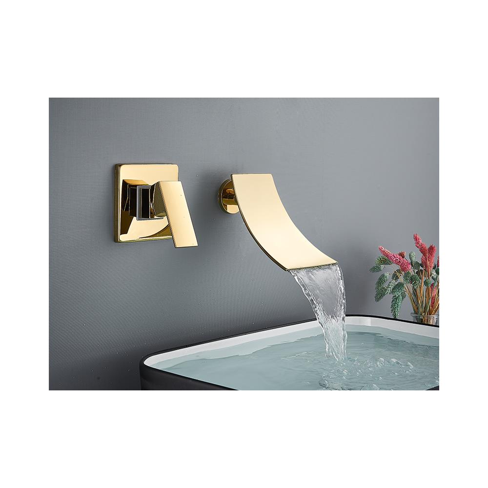 Rubinetto per lavabo da bagno, Blackswan, tipo M86, modello oro lucido, misura 17,5 cm - Foto 2