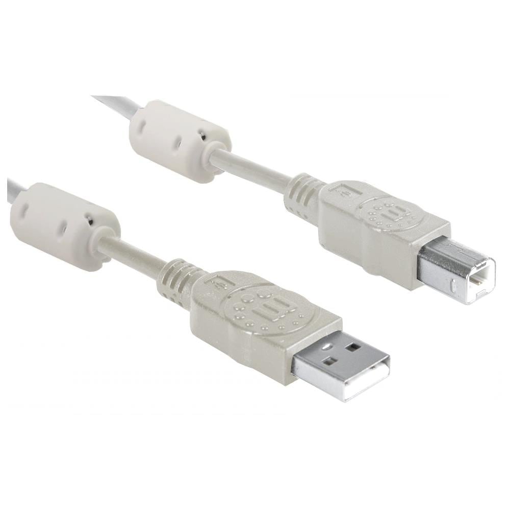 ICOC U-AB-18-U2-FER - Cavo USB 2.0 A maschio / B maschio 1.8 m con ferrite - Foto 3