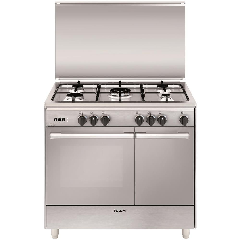 Cucina Gas UR965VI 5 Fuochi Gas Forno Gas Classe A Dimensioni 90x60 Colore Inox Serie Unica - Foto 1