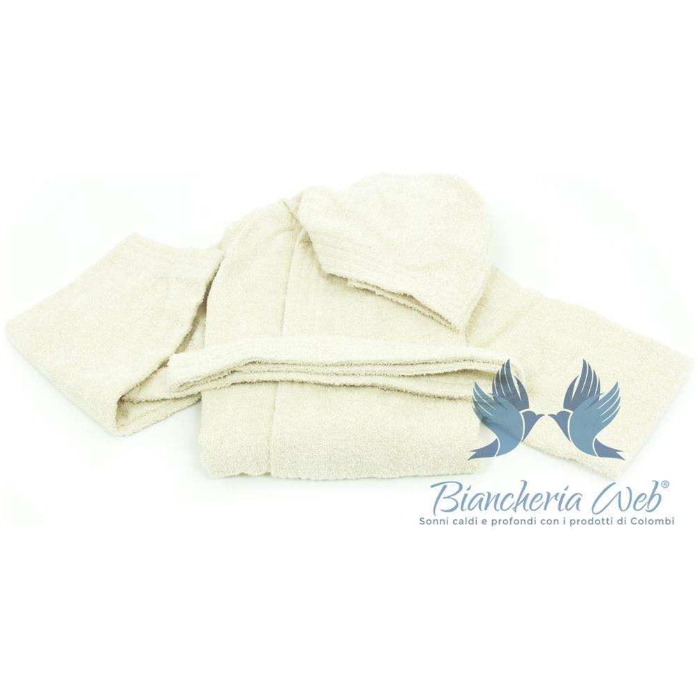 Accappatoio Per Bambini In Spugna Modello Children Colore Panna 8 Anni Panna - Foto 1