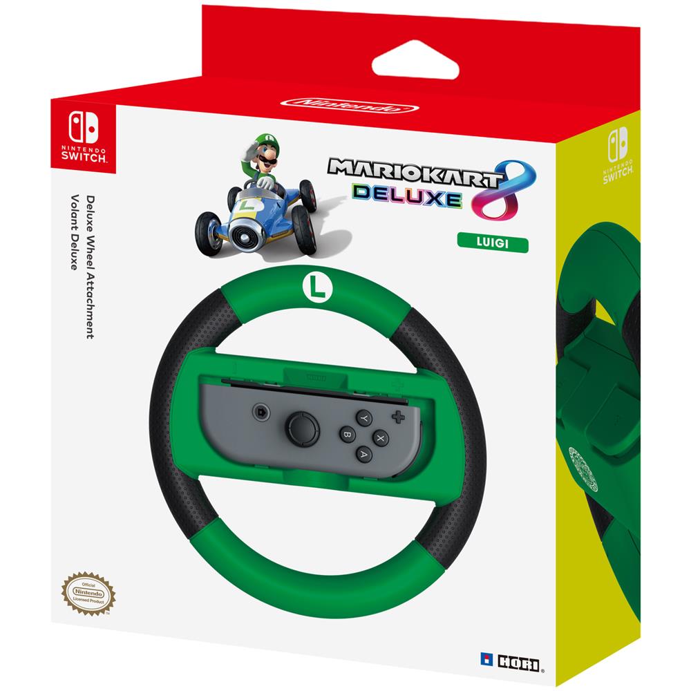 Hori Nintendo Switch Mario Kart 8 Deluxe Wheel Luigi Version (nintendo Switch)  - Foto 2