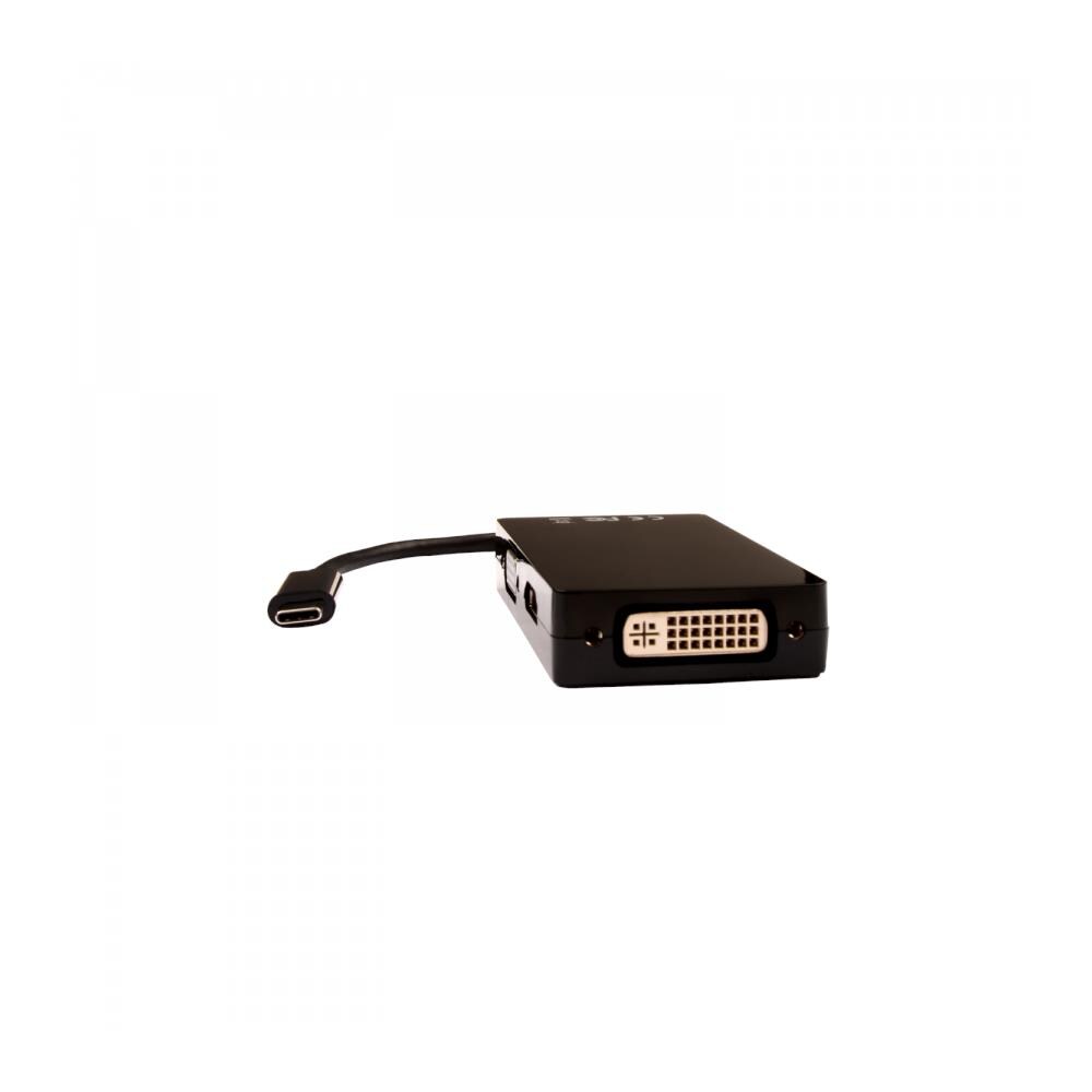 Black Usb C Adapterusb C To Vga Dvi Hdmi Adapter - Foto 2