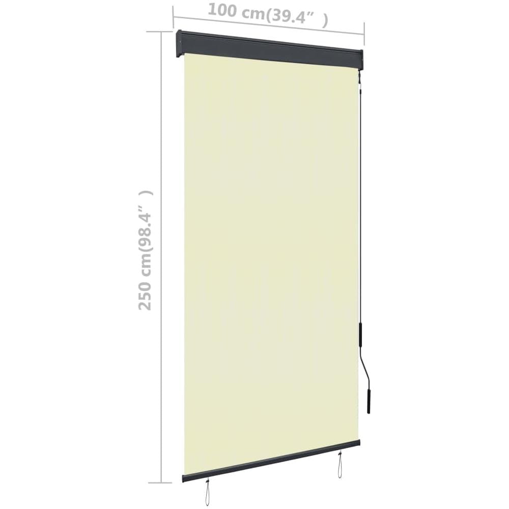 Tenda A Rullo Per Esterni 100x250 Cm Crema - Foto 12