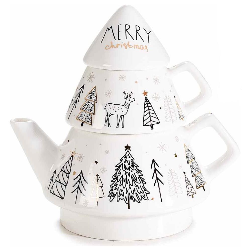 Set Regalo La Bella E La Bestia Pyramid - Tazza Ceramica 311ml, Sottobicchiere E Portachiavi