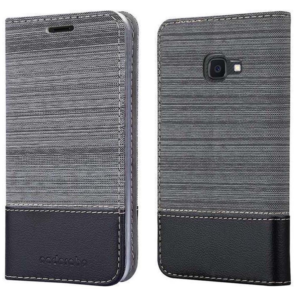 Custodia Compatibile Con Samsung Galaxy Xcover 4s In Grigio Nero - Coperchio Protettiva Con Chiusura Magnetica, Funzione Stand E Tasca Per Le Carte - Foto 8