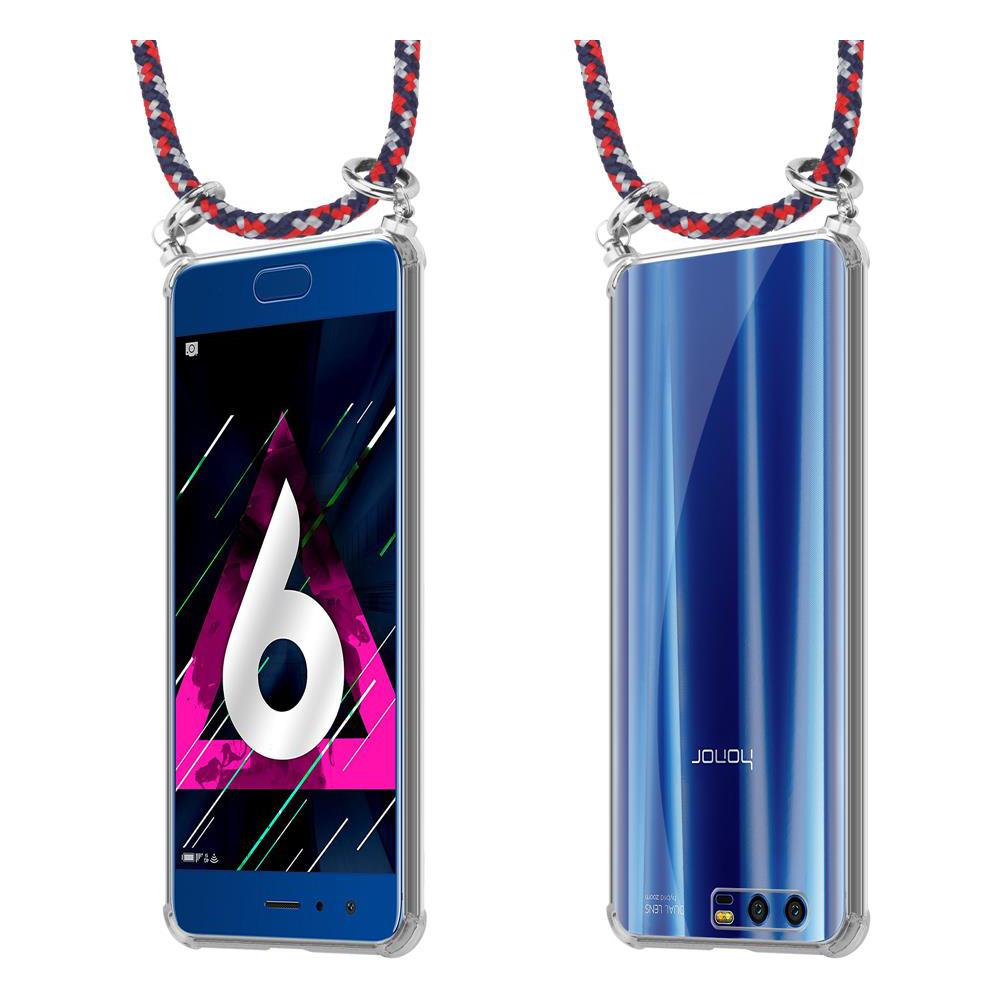 Catena Di Telefoni Cellulari Compatibile Con Honor 9 In Rosso Blu Bianco - Coperchio Protettivo In Silicone Con Anelli D'argento, Cinturino In Corda E Custodia Staccabile - Foto 8