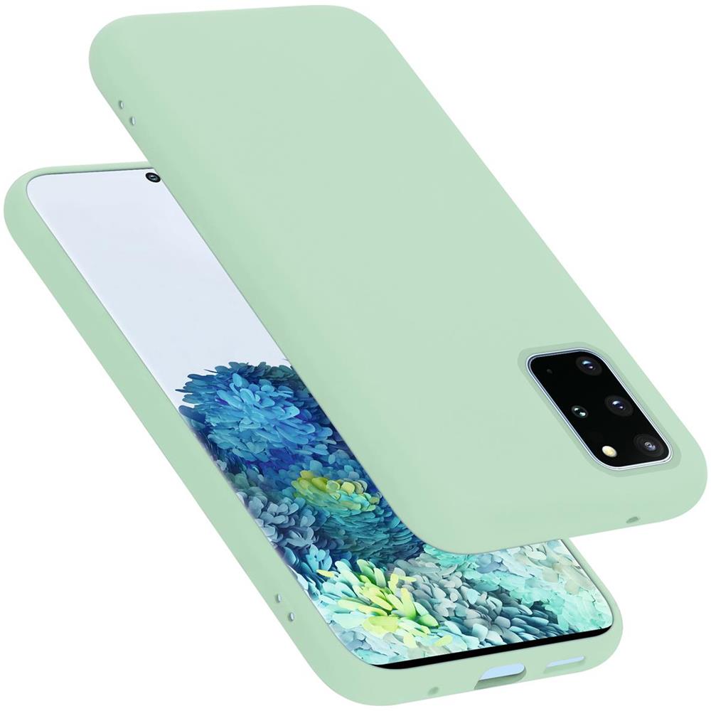 Custodia Compatibile Con Samsung Galaxy S20 Plus In Liquid Verde Chiaro - Coperchio Protettivo In Silicone Tpu Flessibile - Foto 1