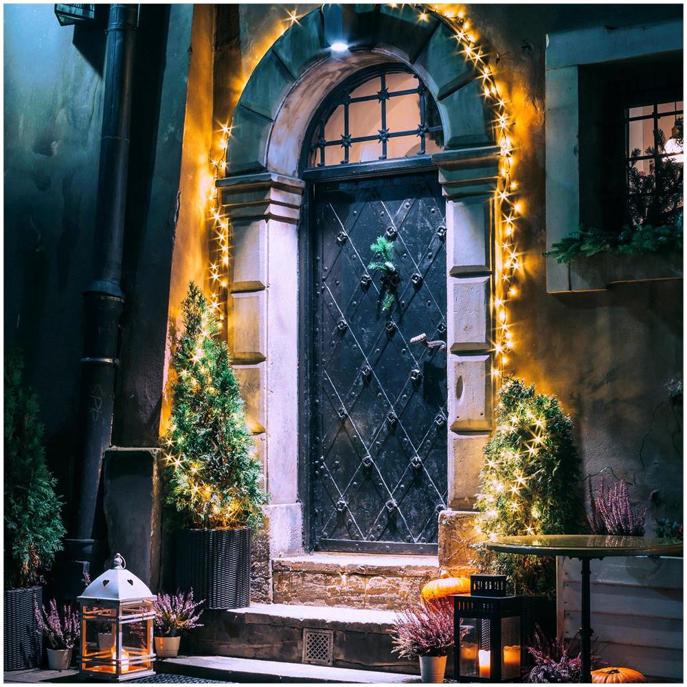 240 Led Luci Di Natale Fata Illuminazione Deco Bianco Caldo Ip-44 Indoor / outdoor - Foto 2