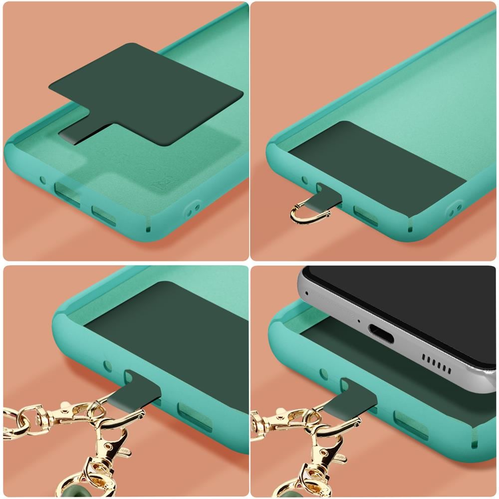 Gioiello Da Smartphone Catena A Maglie Larghe 58 Cm Moxie Serie Milano Verde - Foto 2