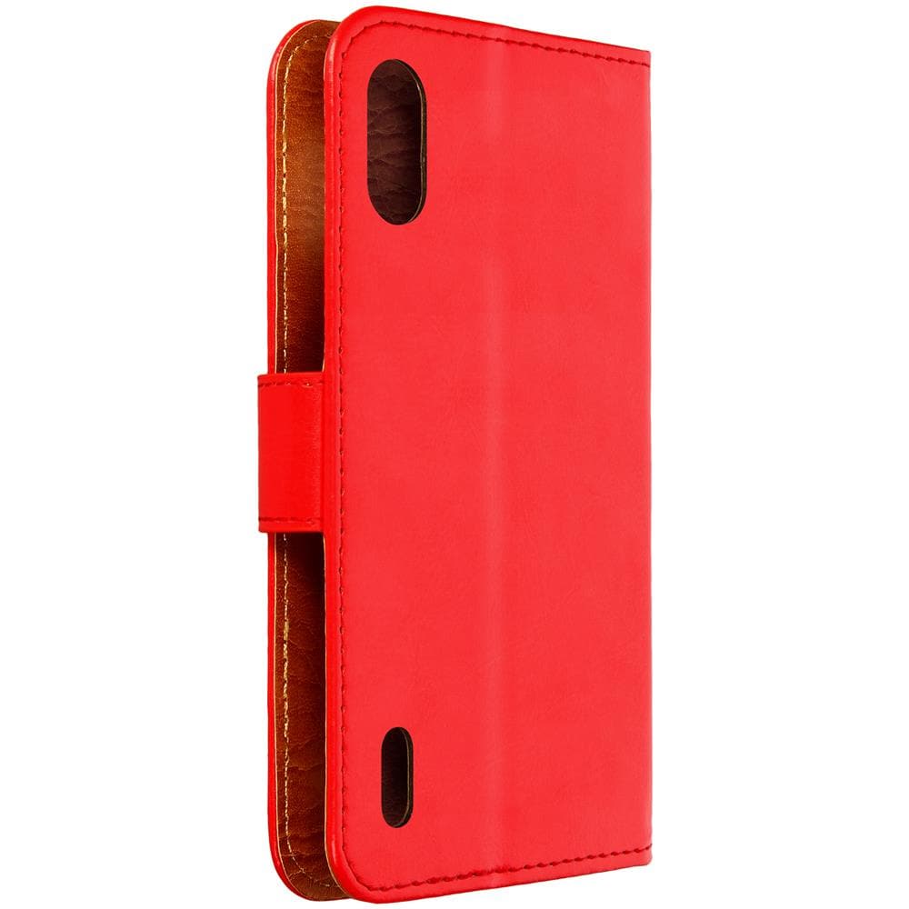 Custodia Portafoglio Per Altice S42 Fissaggio Adesivo Linguetta Magnetica Rossa - Foto 5