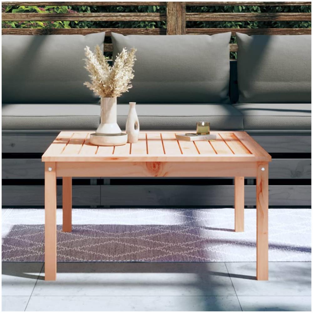 Tavolo Da Giardino 82,5x82,5x45 Cm In Legno Massello Di Douglas - Foto 3