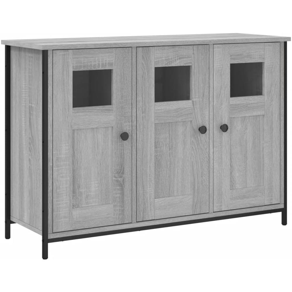 Credenza Grigio Sonoma 100x35x70 Cm In Legno Multistrato - Foto 2