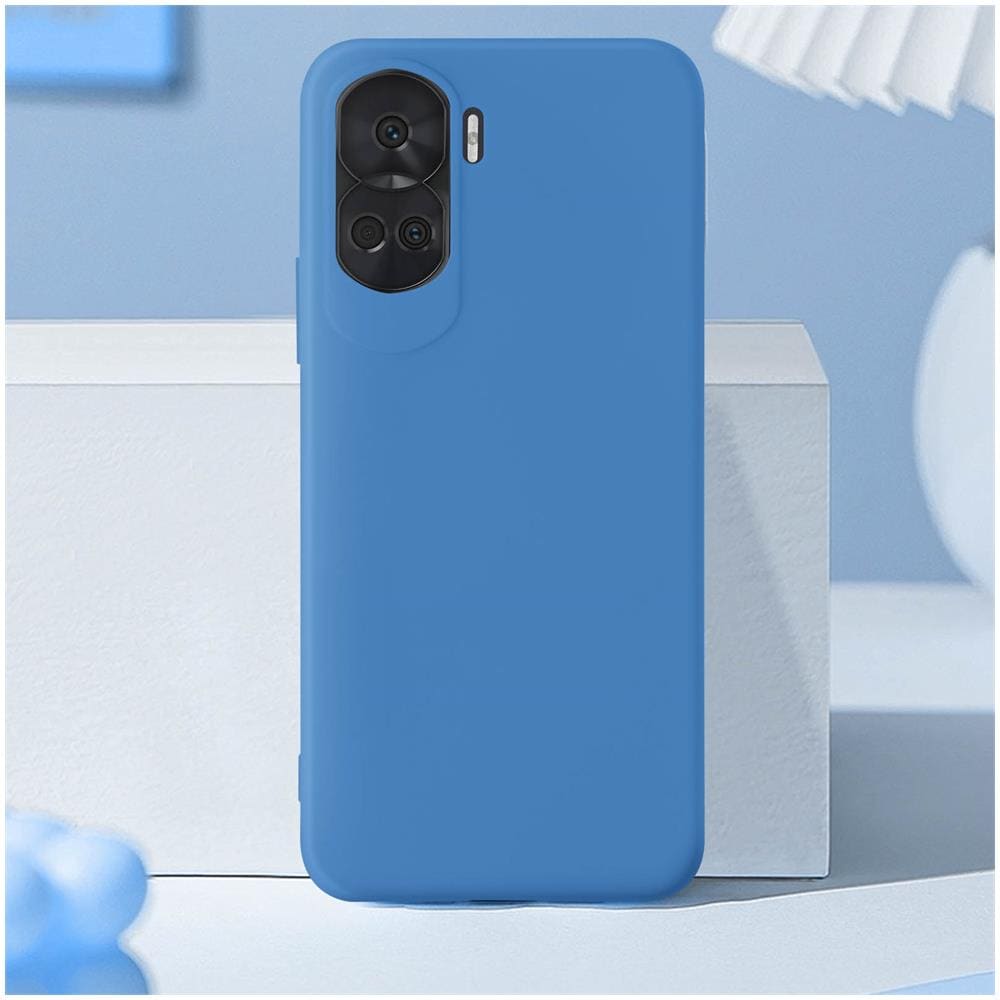 Cover Per Honor 90 Lite Semi-rigida Soft-touch Serie Fast Cover Blu - Foto 5