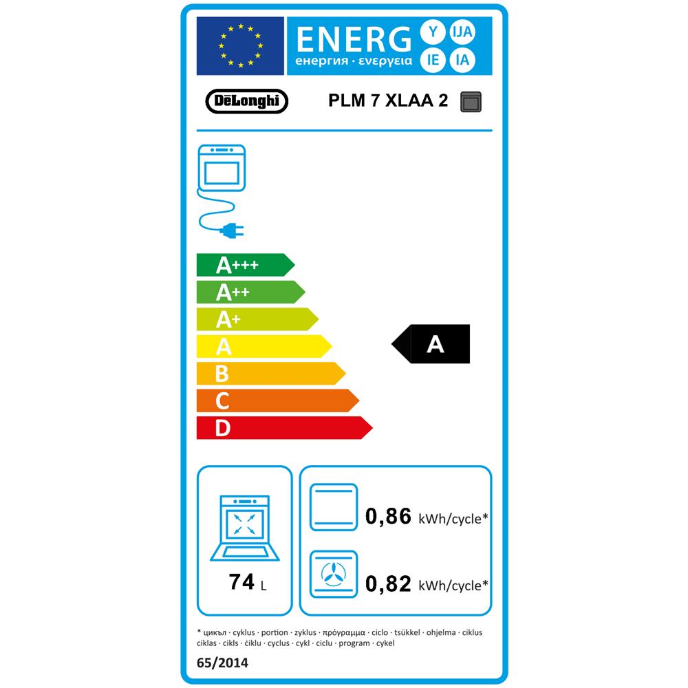 Forno Elettrico da Incasso Professional PLM 7 XLAA 2 Capacità 74 L Multifunzione Ventilato Cottura Vapore Potenza 2600 W Colore Nero - Foto 2