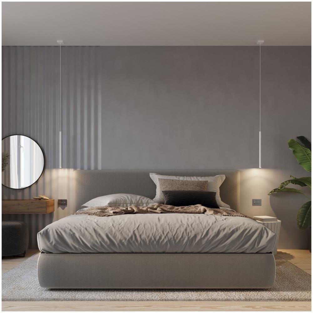 Sollux Lighting Lampada A Sospensione Pastelo 5p Bianco Sl.1175 - Moderno Lampade A Sospensione Bianco 110x25x25 Cm - Foto 1