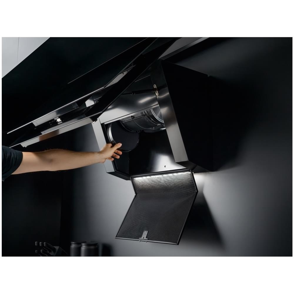 FMYPRO907FMBK /BKM Cappa aspirante a parete Nero 450 m³ /h A++ - Foto 12