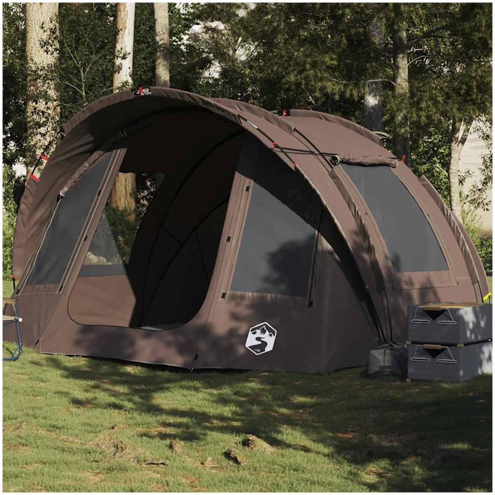 Tenda da Pesca per 2 Persone Marrone Impermeabile - Foto 2