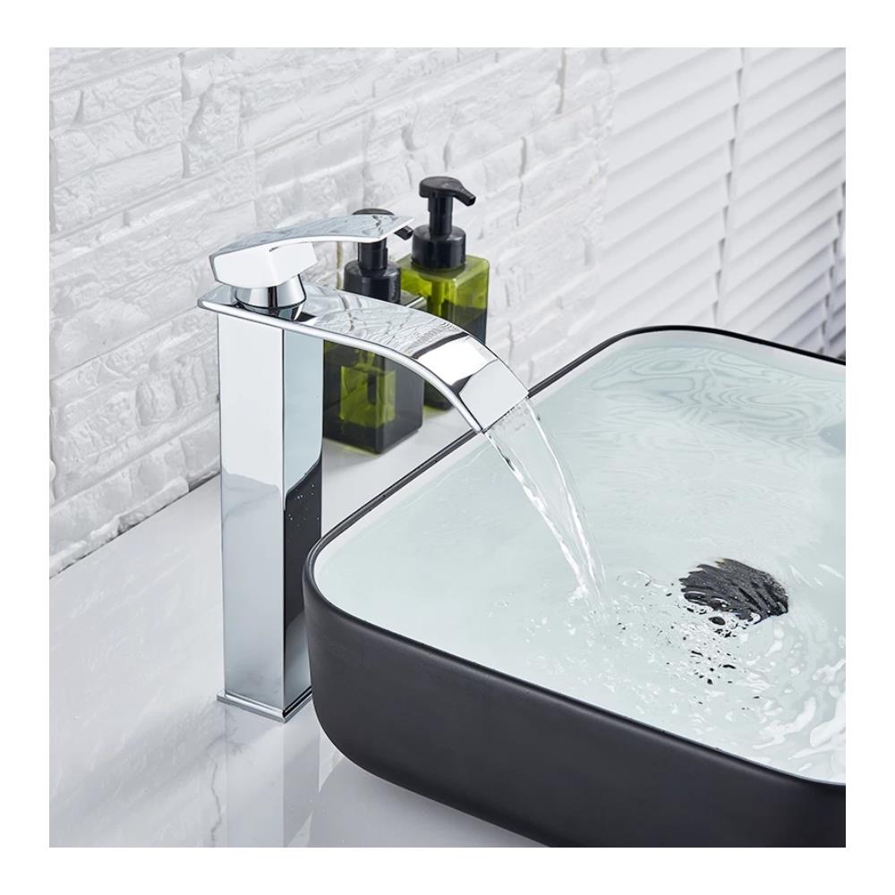 Rubinetto per lavabo da bagno, Blackswan, tipo M85, modello cromato lucido, misura 30 cm - Foto 2