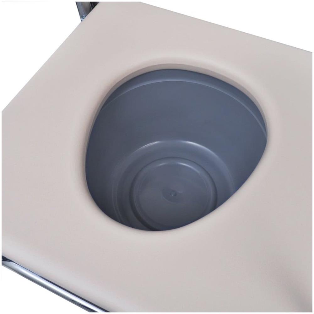 Sedia Da Toilette Comoda Da Bagno In Acciaio Nera - Foto 6