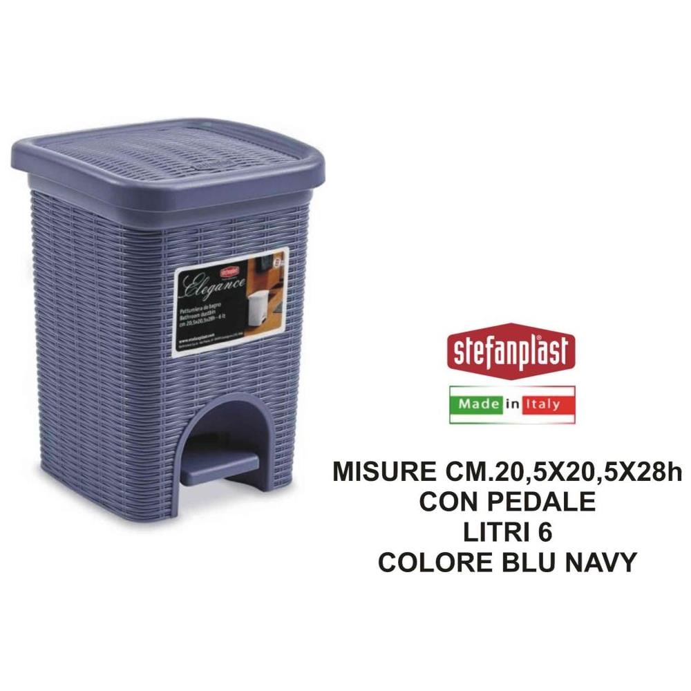Pattumiera lt. 6 Blu navy ELEGANCE 30118 - Foto 1