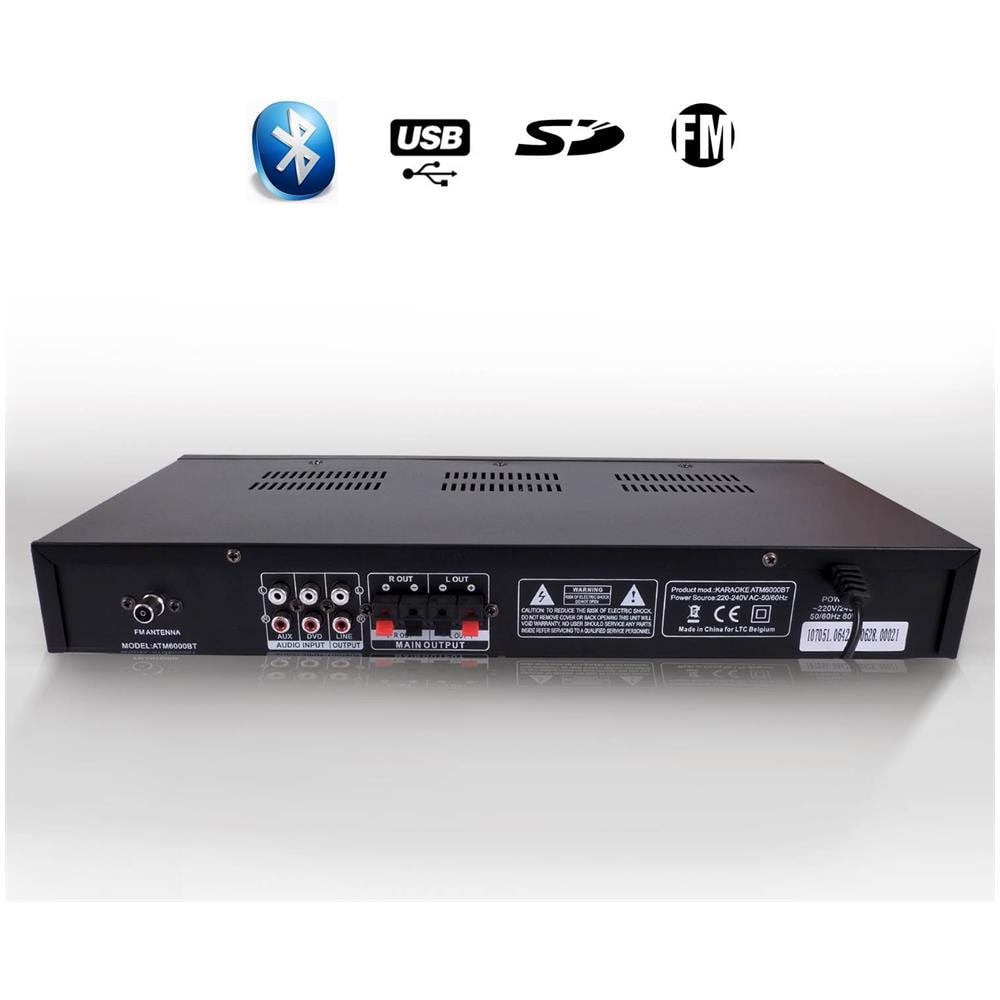 Amplificatore Hifi / Stereo / Karaoke 2 X 50 W - Atm6000bt - Foto 1