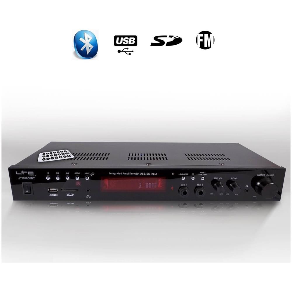 Amplificatore Hifi / Stereo / Karaoke 2 X 50 W - Atm6000bt - Foto 3