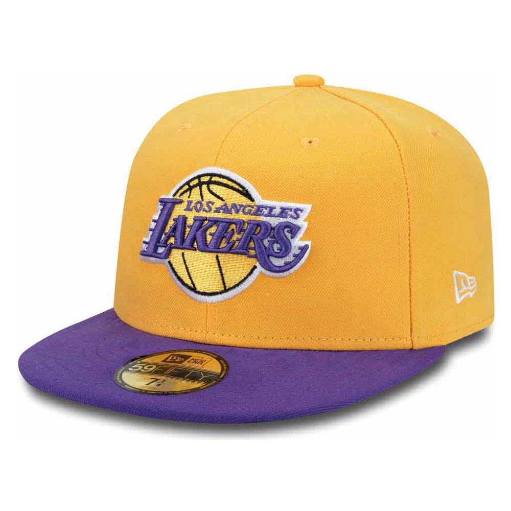 Berretti E Cappelli New Era 59 Fifty Los Angeles Lakers Accessori Uomo 7 1/4 - Foto 1