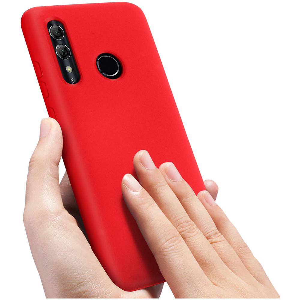 Cover Silicone Huawei P Smart 2019 / Honor 10 Lite Semi-rigida Soft Touch Rosso - Foto 5