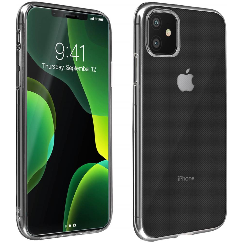 Cover Apple Iphone 11 Silicone Morbida /pellicola In Vetro Temp. 9h Trasparente - Foto 1