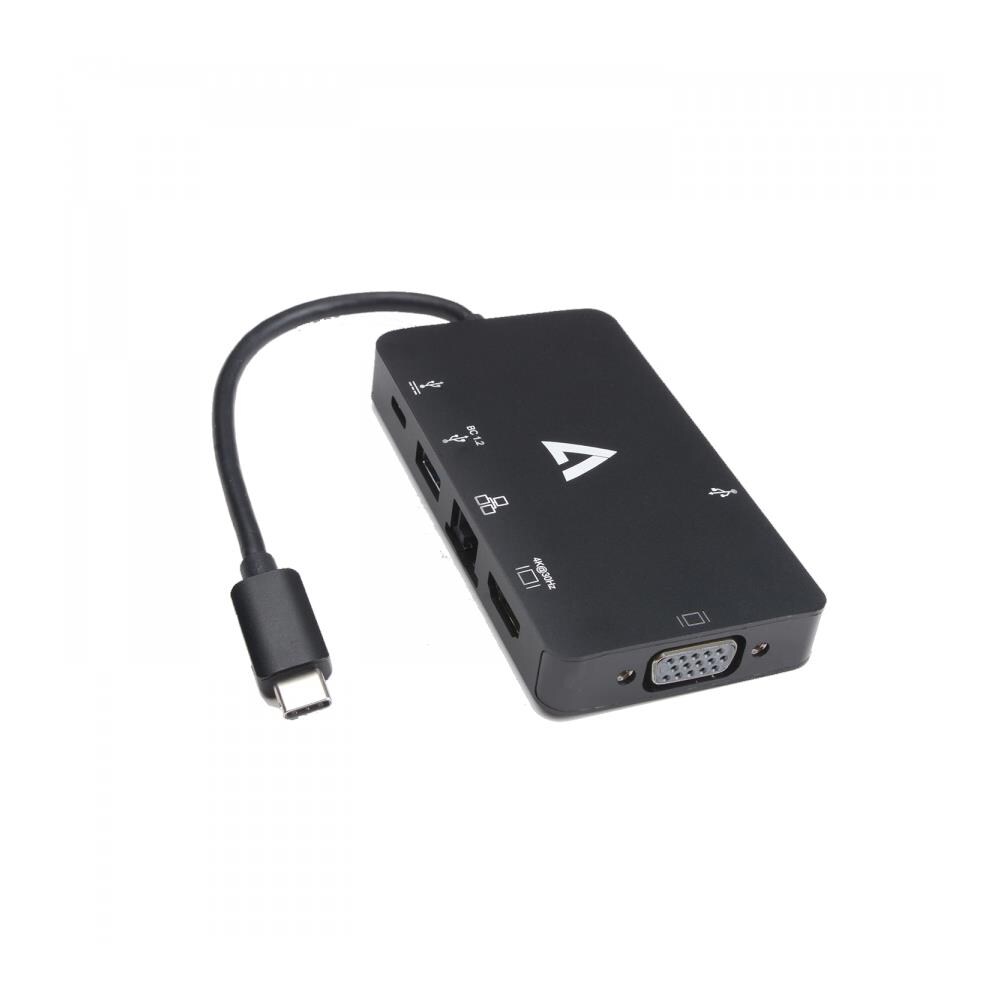 Black Usb C Adapterusb C To Usb3.0 Rj45 Hdmi Vga - Foto 2