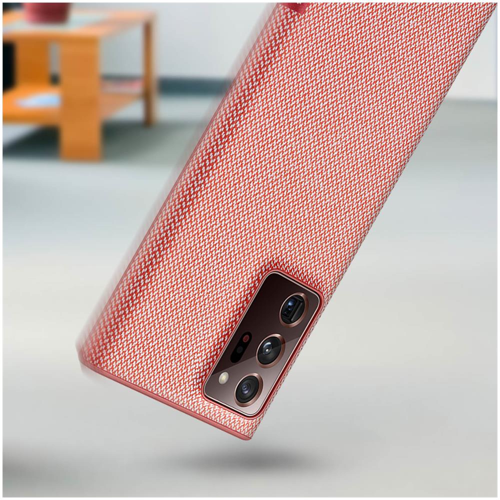 Custodia Kvadrat Cover Ef-xn985fregeu Per Galaxy Note 20 Ultra Sm-n985 Rosso - Foto 2