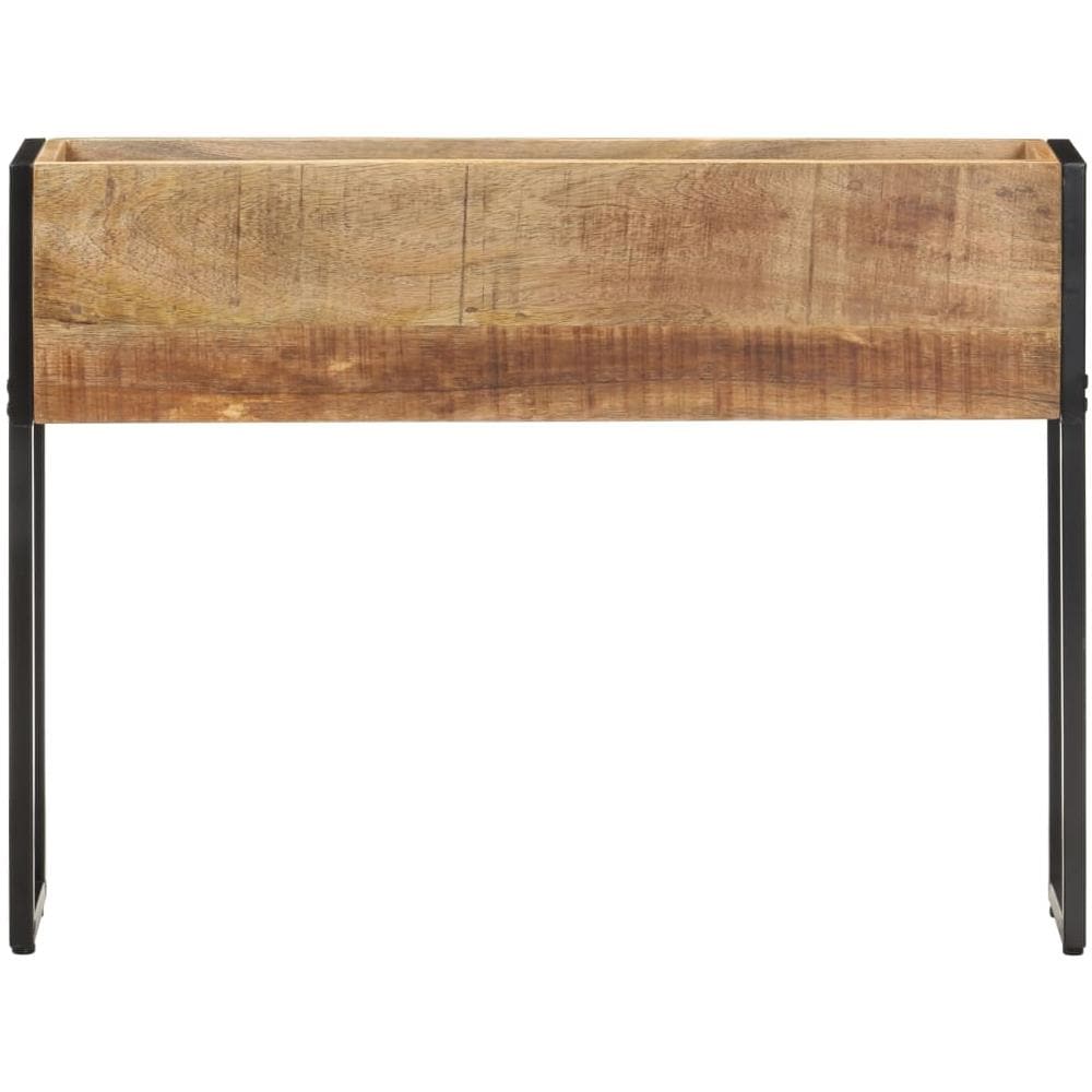 Fioriera 90x20x68 cm in Legno di Mango Grezzo - Foto 3