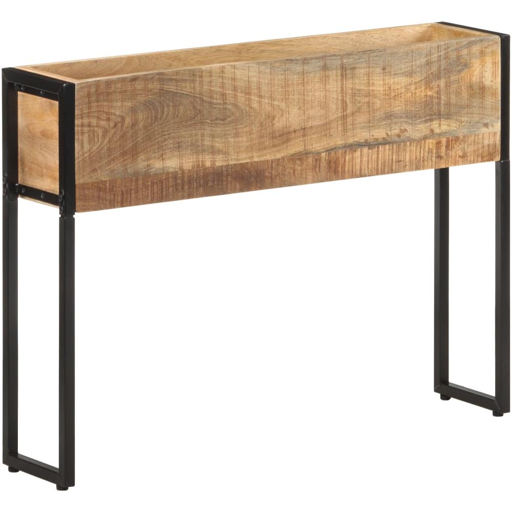 Fioriera 90x20x68 cm in Legno di Mango Grezzo - Foto 1