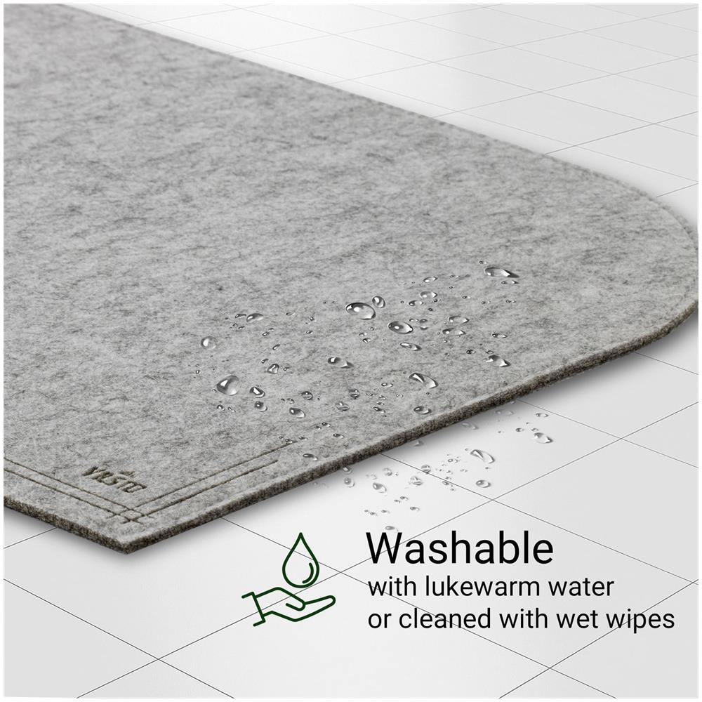 Tovagliette Colazione 18 Pezzi, Tovagliette Americana Lavabili, Tovagliette Non-scivolose Resistenti Al Calore, Tovagliette Per Tavolo Da Casa E Cucina, Grigio Chiaro - Foto 2