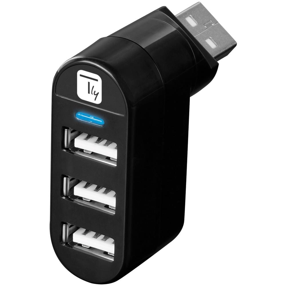 IUSB2-HUB3-ROTB hub di interfaccia USB 2.0 480 Mbit /s Nero - Foto 1