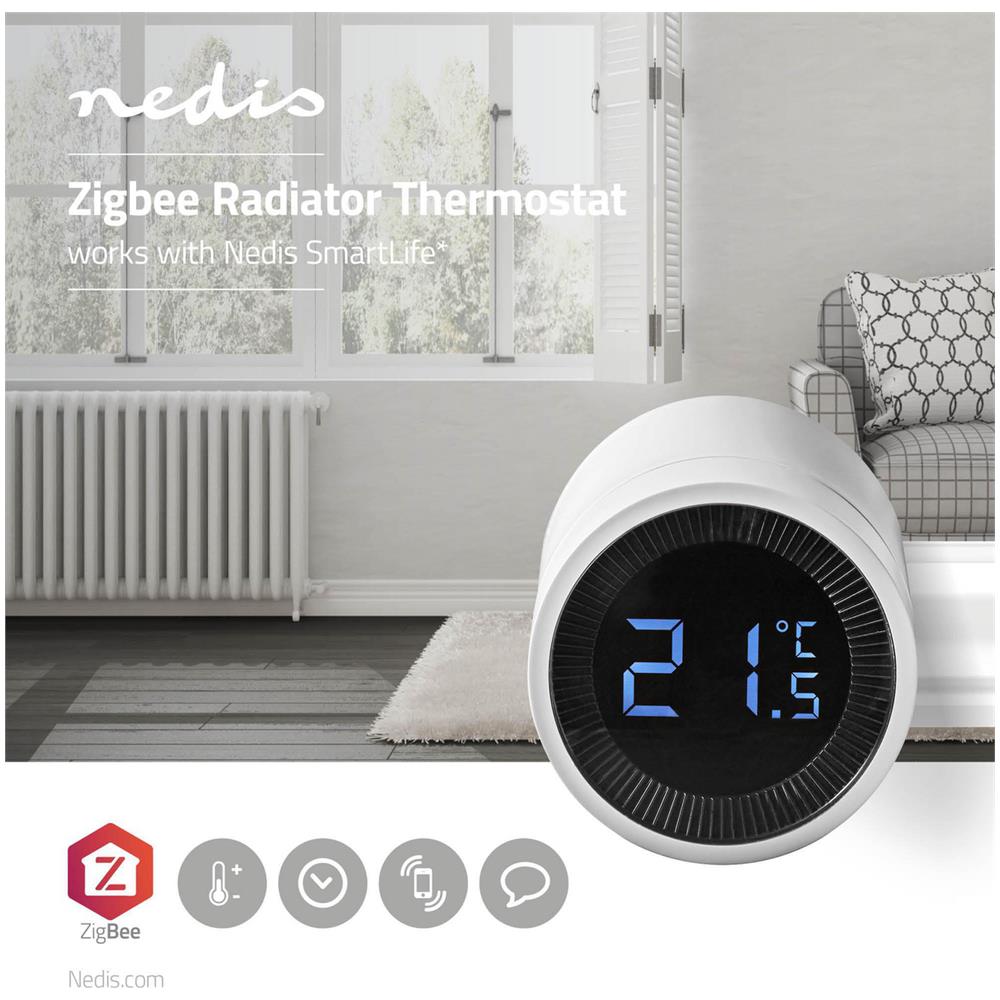 Controllo Del Radiatore Zigbee 3.0 | Alimentazione A Batteria | Display Lcd | Android / Ios - Foto 2