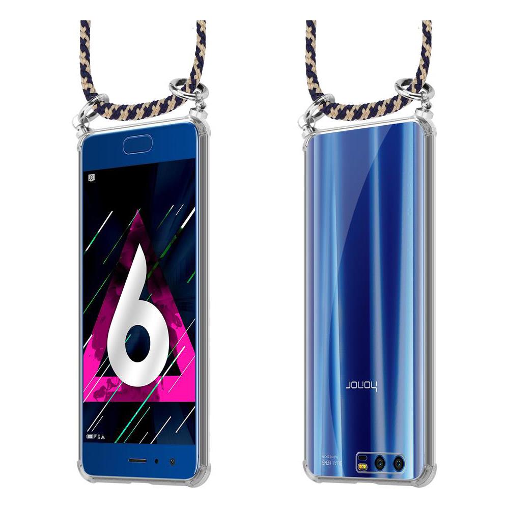 Catena Di Telefoni Cellulari Compatibile Con Honor 9 In Blu Scuro Giallo - Coperchio Protettivo In Silicone Con Anelli D'argento, Cinturino In Corda E Custodia Staccabile - Foto 8