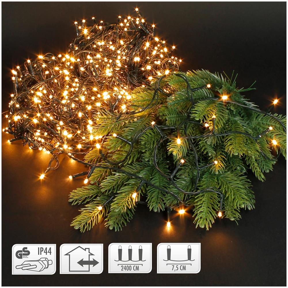 Luci Di Natale 320 Led Catena Illuminazione Bianco Caldo Ip-44 Interno Esterno - Foto 7
