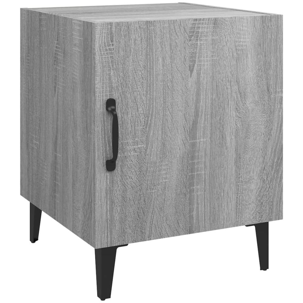 Comodini 2 Pz Grigio Sonoma In Legno Multistrato - Foto 2
