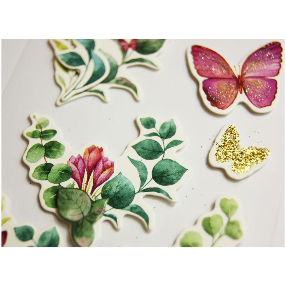 Adesivi Glitterati - Foglie E Colibrì - Foto 1