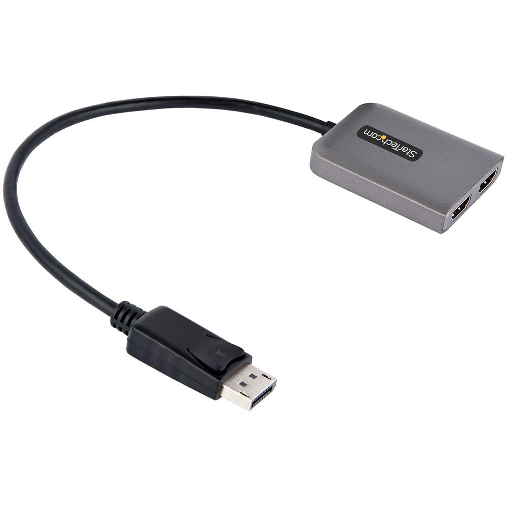 Adattatore da DisplayPort a HDMI - DisplayPort 1.4 MST Hub con cavo da 30 cm - Convertitore DP Doppio HDMI 4K 60Hz - Splitter HUB Multi Stream Trasport DP 1.4 a 2x HDMI - HUB HDMI - DSC - HBR3 - Foto 2