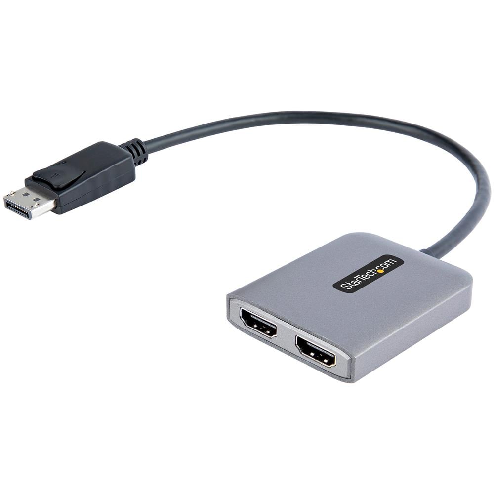 Adattatore da DisplayPort a HDMI - DisplayPort 1.4 MST Hub con cavo da 30 cm - Convertitore DP Doppio HDMI 4K 60Hz - Splitter HUB Multi Stream Trasport DP 1.4 a 2x HDMI - HUB HDMI - DSC - HBR3 - Foto 1